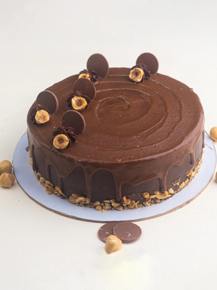 Belgian Chocolate Nutella Hazelnut Cake