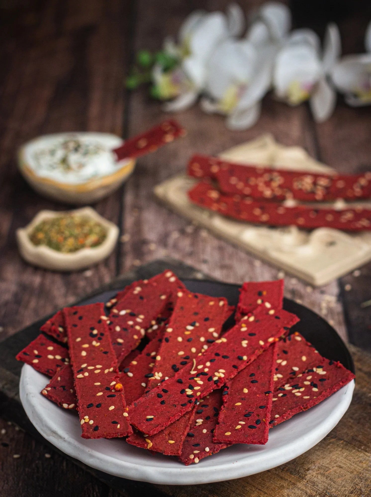 gluten free beetroot lavash