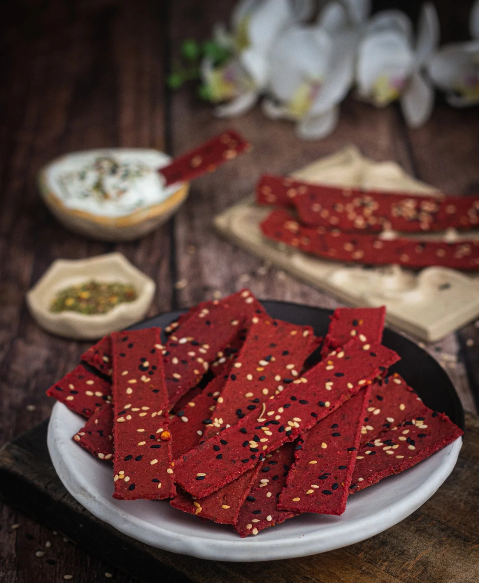 gluten free beetroot lavash